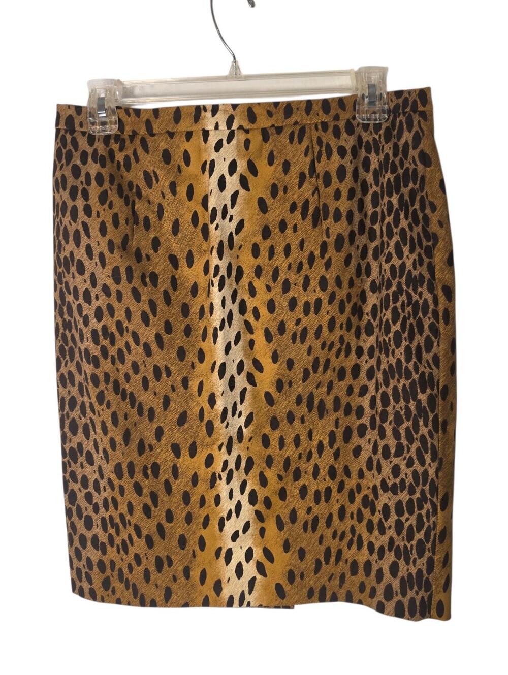 Michael Kors Skirt 6P Animal Print Brown Pencil Skirt